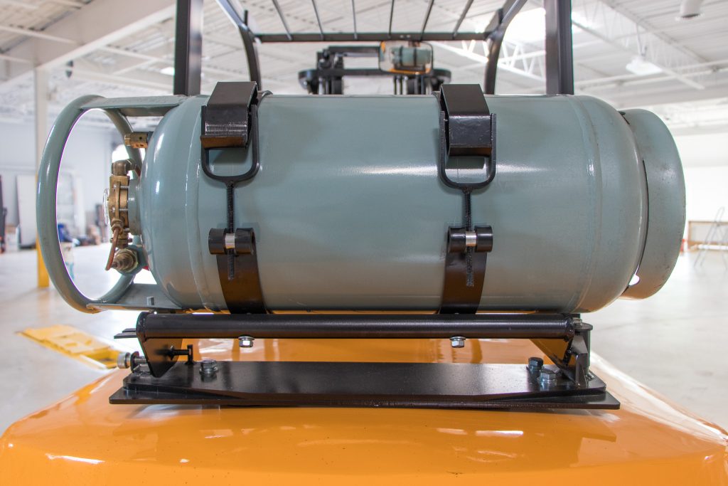 Mounted LPG Tank on a PowerLiftX Forklift