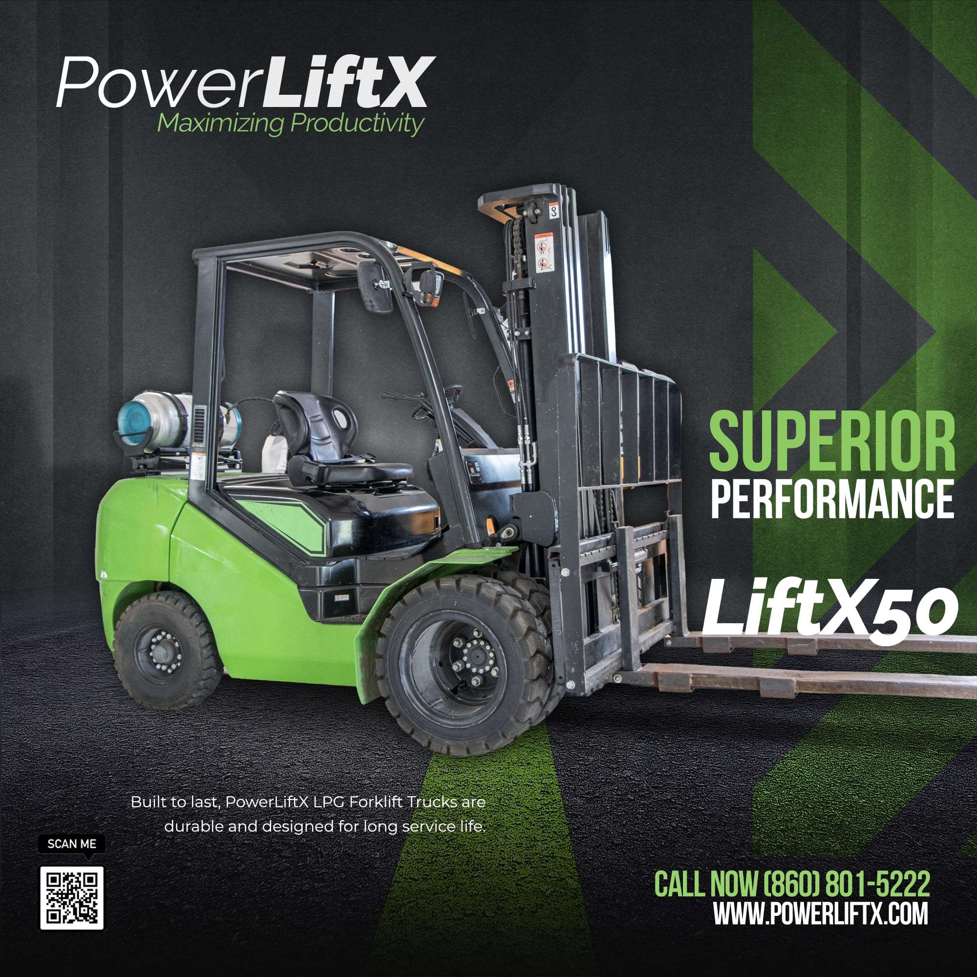 PowerLiftX50 LPG Forklift – Built to tackle the toughest jobs