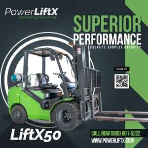 LPG Forklift – Compact design with impressive lifting capacity – PowerLiftX50